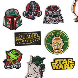 Star Wars: Embroidered Iron Cartoon Patch / Applique Crest - Etsy