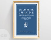French Vintage Kitchen Sign,French Kitchen, French Cooking Prints,Rustic French Kitchen Wall Decor,Vintage Art,Kitchen Art,Vintage Cookbook,