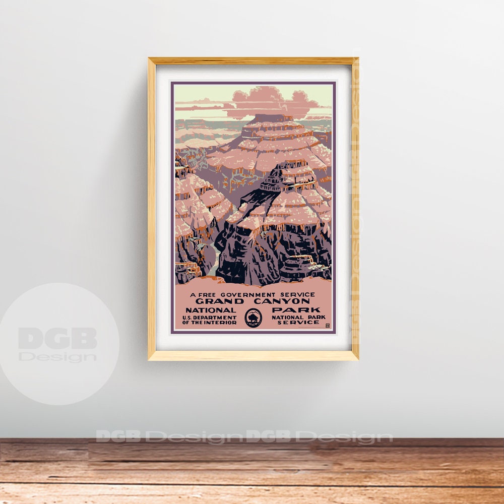 Grand Canyon National Park National Parks Department Print - Etsy