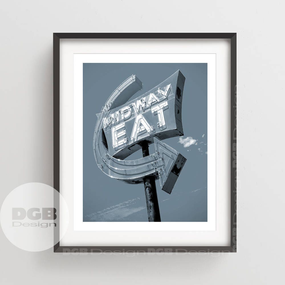 Kitchen Art Print, Vintage Retro Sign Poster, Rustic Country Kitchen ...