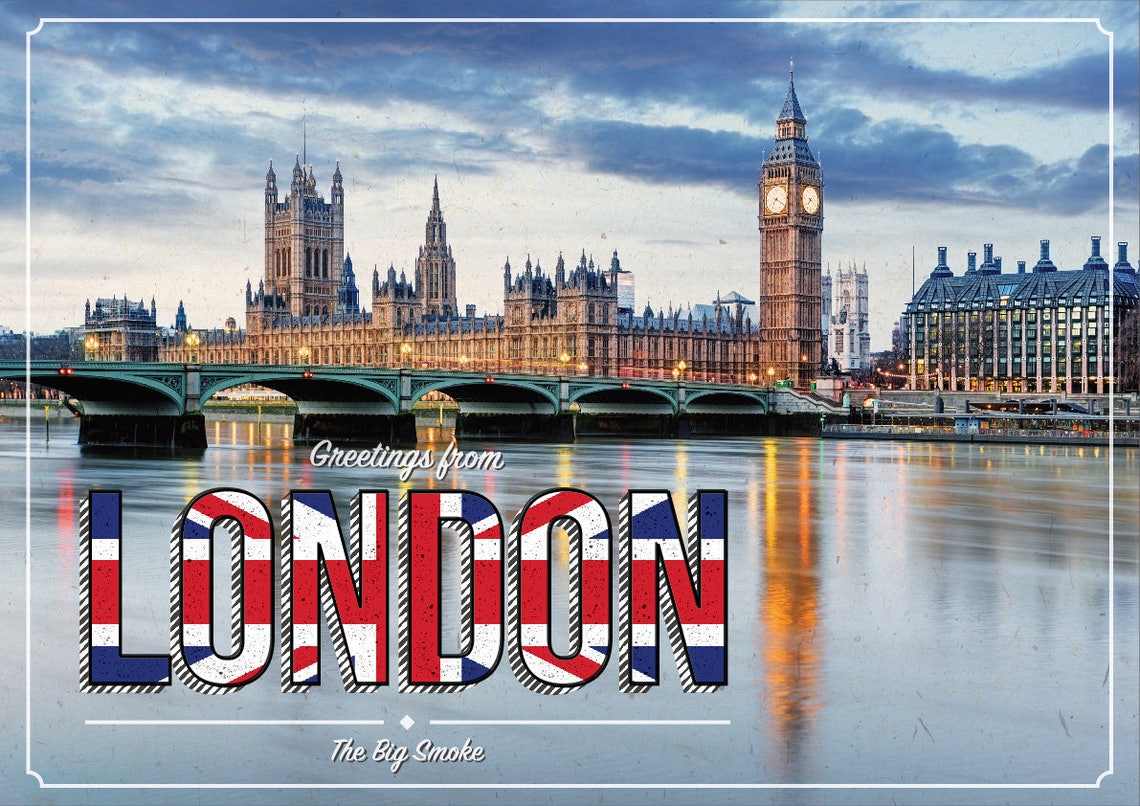 Greetings From London Printable Classroom Poster A3 / Etsy