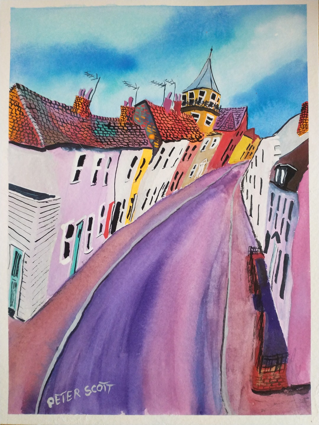 Peter Scott Art Gorleston High Street Etsy