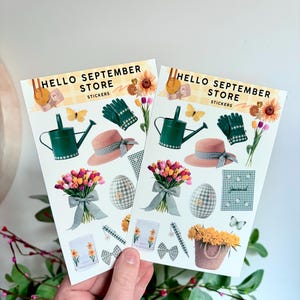 Vårens klistermärkesark | dagboksklistermärken | scrapbookingklistermärken | klistermärken