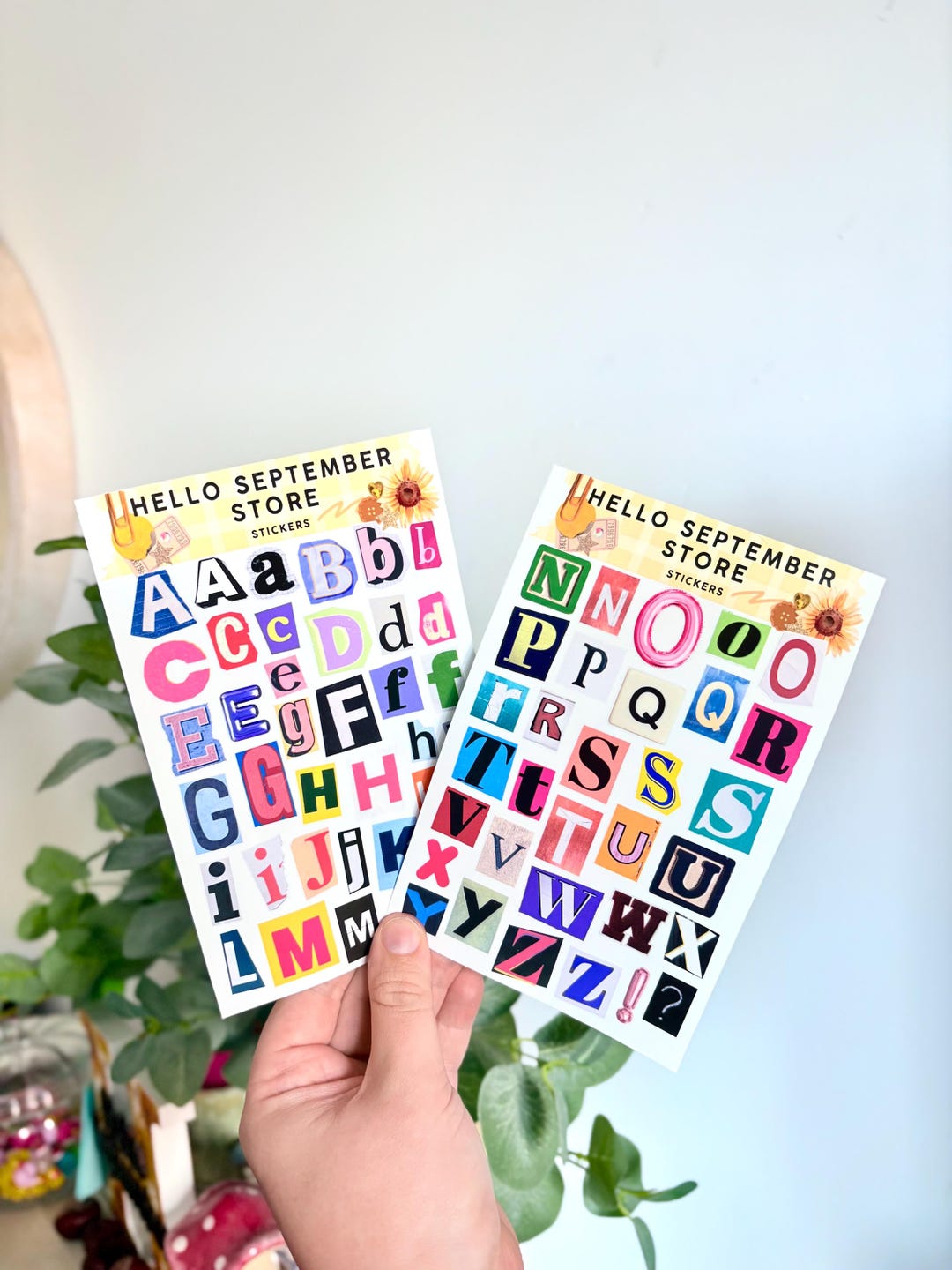 Ransom Letters Sticker Sheets | Journal Stickers | Scrapbook Stickers ...
