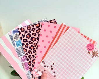 Pack de papier pour scrapbooking et journal Pinks | Accessoires pour carnets et scrapbooking