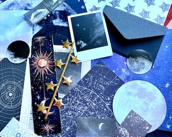 Pack de ferraille Vers la lune | Accessoires pour carnets et scrapbooking