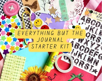 Alles außer dem Journal Starter Kit | Junk Journal | Sammelalbum | Journal Zubehör | scrapbook Lieferungen