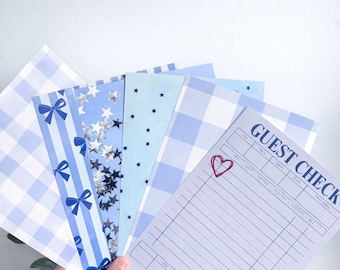 Pack de papier pour scrapbooking et journal Blues | Accessoires pour carnets et scrapbooking