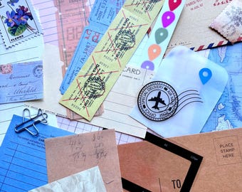 Partons en voyage Scrap Pack | Fournitures pour journaux et scrapbooking indésirables| voyager