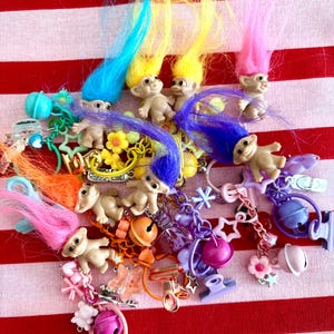 Junk journal charm 90s inspired | bag charm | trolls | journal charms