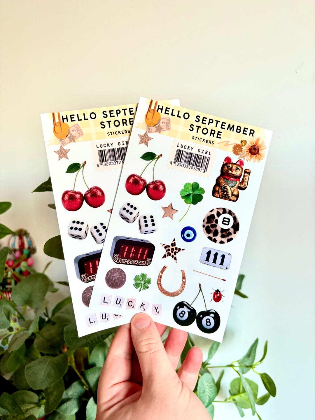 A Bit of Luck Sticker Sheet | Journal Stickers | Scrapbook Stickers ...