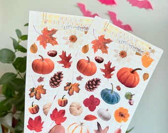 46 Adesivi Autunnali Per Scrapbooking – Tema Animali, Foglie D'acero, Funghi, Decorazione Per Laptop, Album, Regali Fai Da Te