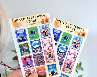 Feuille d'autocollants inspirés du spectacle de l'an 2000 | autocollants pour journaux | autocollants pour scrapbooking | Lizzie | La nostalgie de l'an 2000