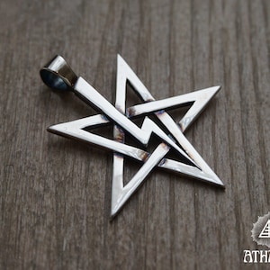 Satanic Anton LaVey Sterling Silver Pendant