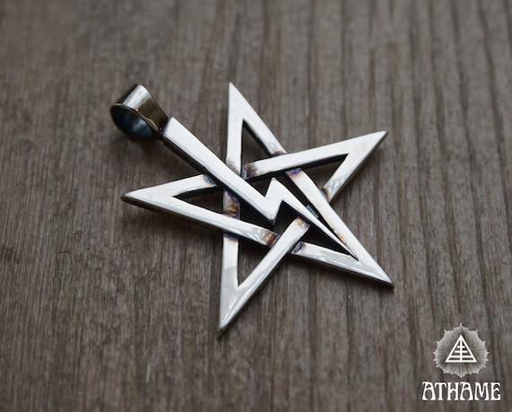 Satanic Anton LaVey Sterling Silver Pendant