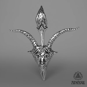 Satanic Baphomet Sterling Silver Pendant
