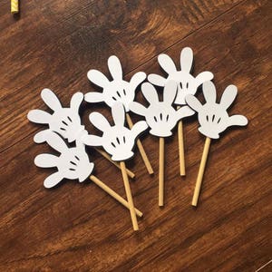 Mickey Mouse Cupcake Toppers, Mickey Mouse Party Decorations, Birthday Supplies, Party Decorations