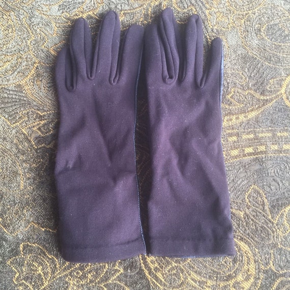 Vintage gloves, driving gloves, leather gloves, b… - image 2