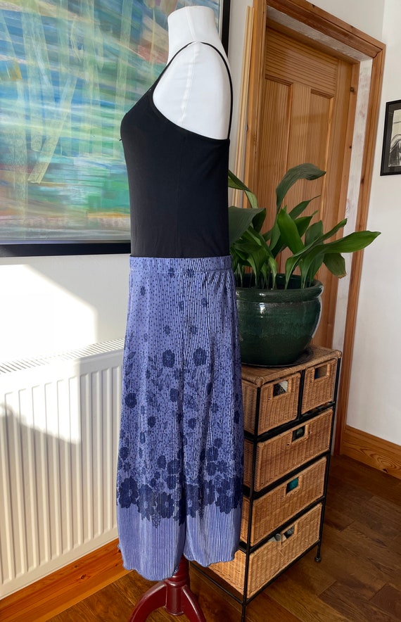 Midi rok plisse rok paarse rok bloemen rok jaren 70 rok bloemen plisse geplooide rok vintage rok Etsy Nederland