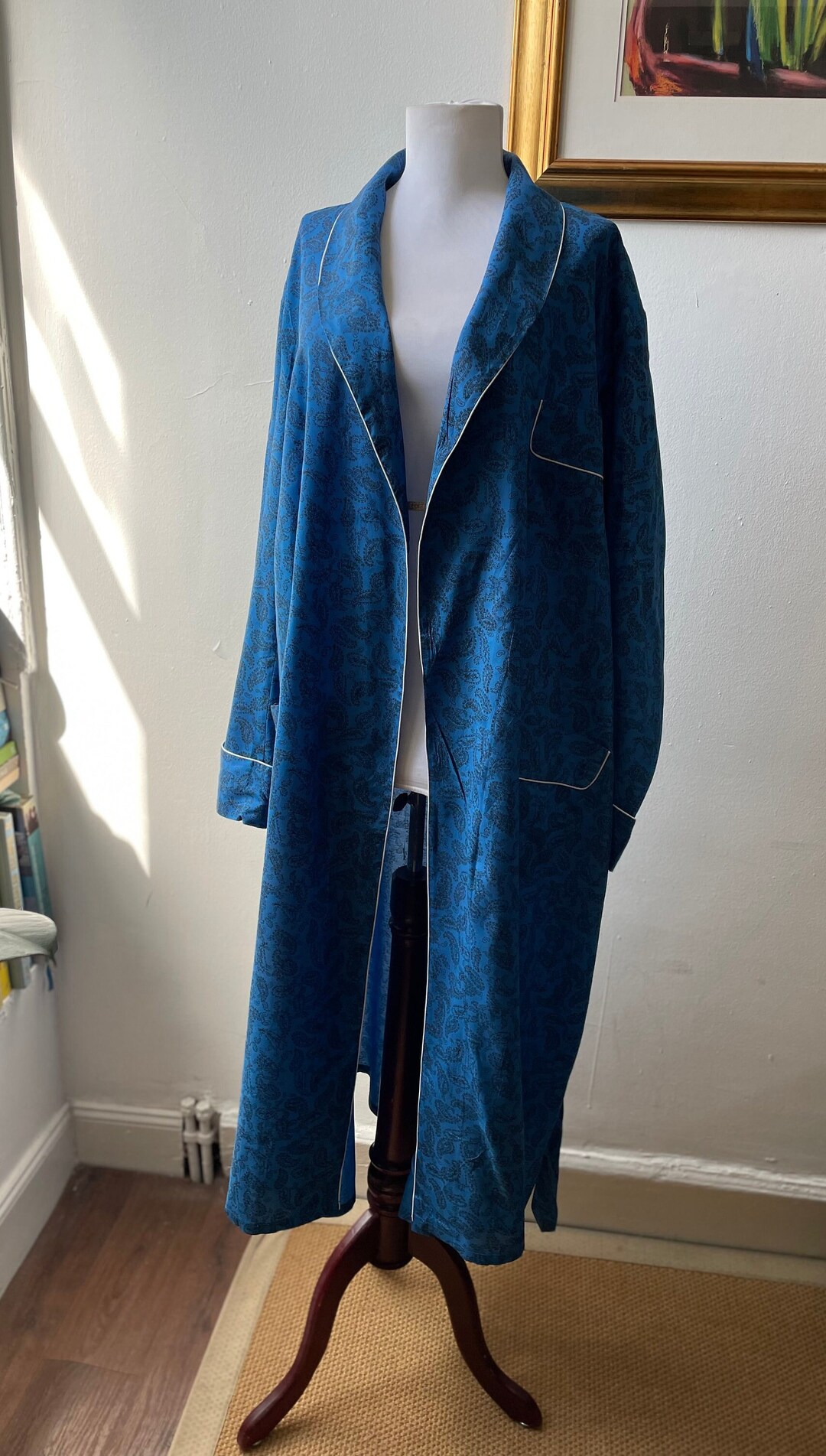 Dressing Gown, Mens Dressing Gown, Paisley Dressing Gown, Mens Robe
