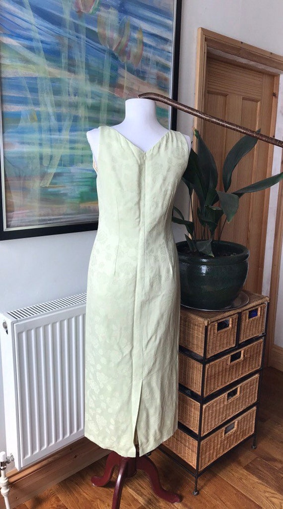 Vintage dress, pale green, monsoon, sheath dress,… - image 6