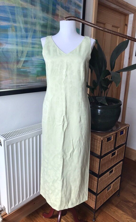 Vintage dress, pale green, monsoon, sheath dress,… - image 1