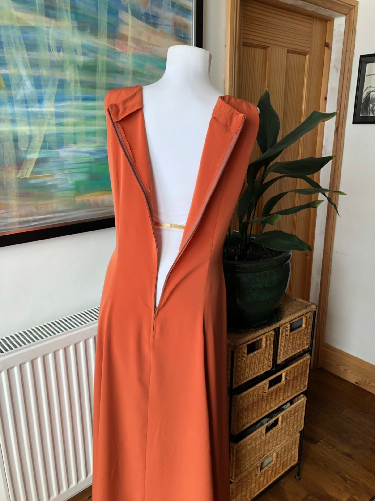 rust orange maxi
