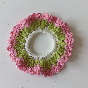 Fascia per capelli da donna. Uncinetto tesoro. Cerchietto con fiori all'uncinetto. Accessorio per capelli da ragazza. Sciarpa per capelli in cotone. Turbante a tulipano immagine 6