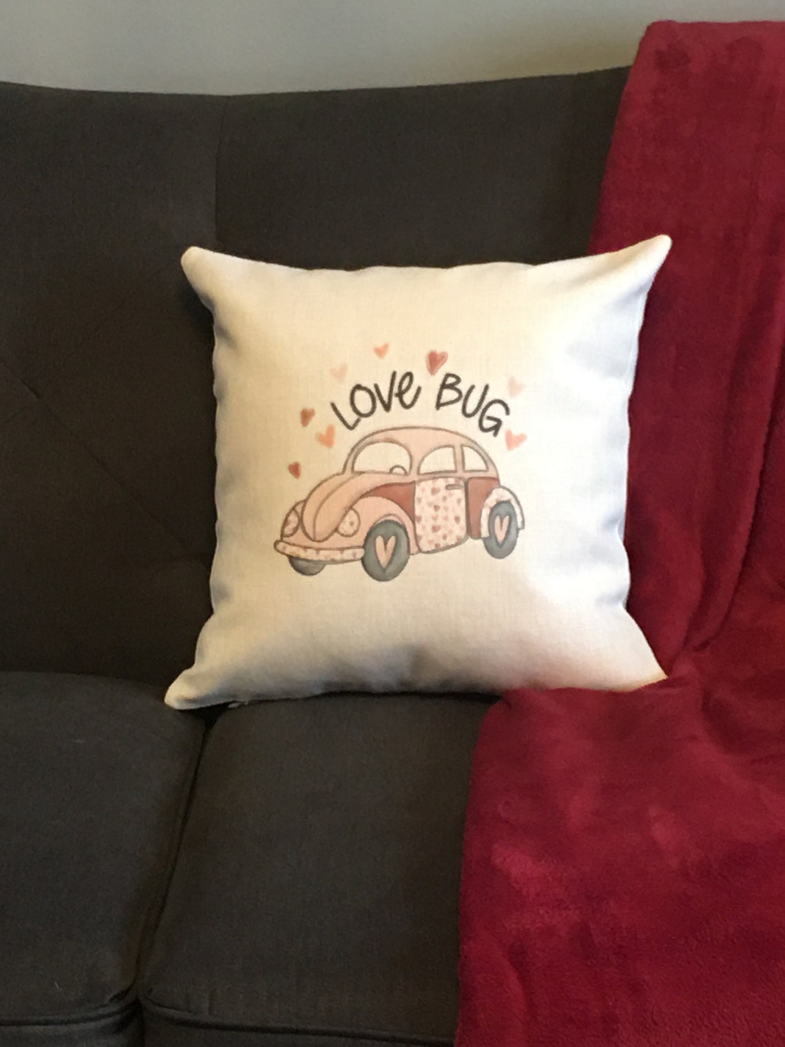 Love Bug Pillow Etsy