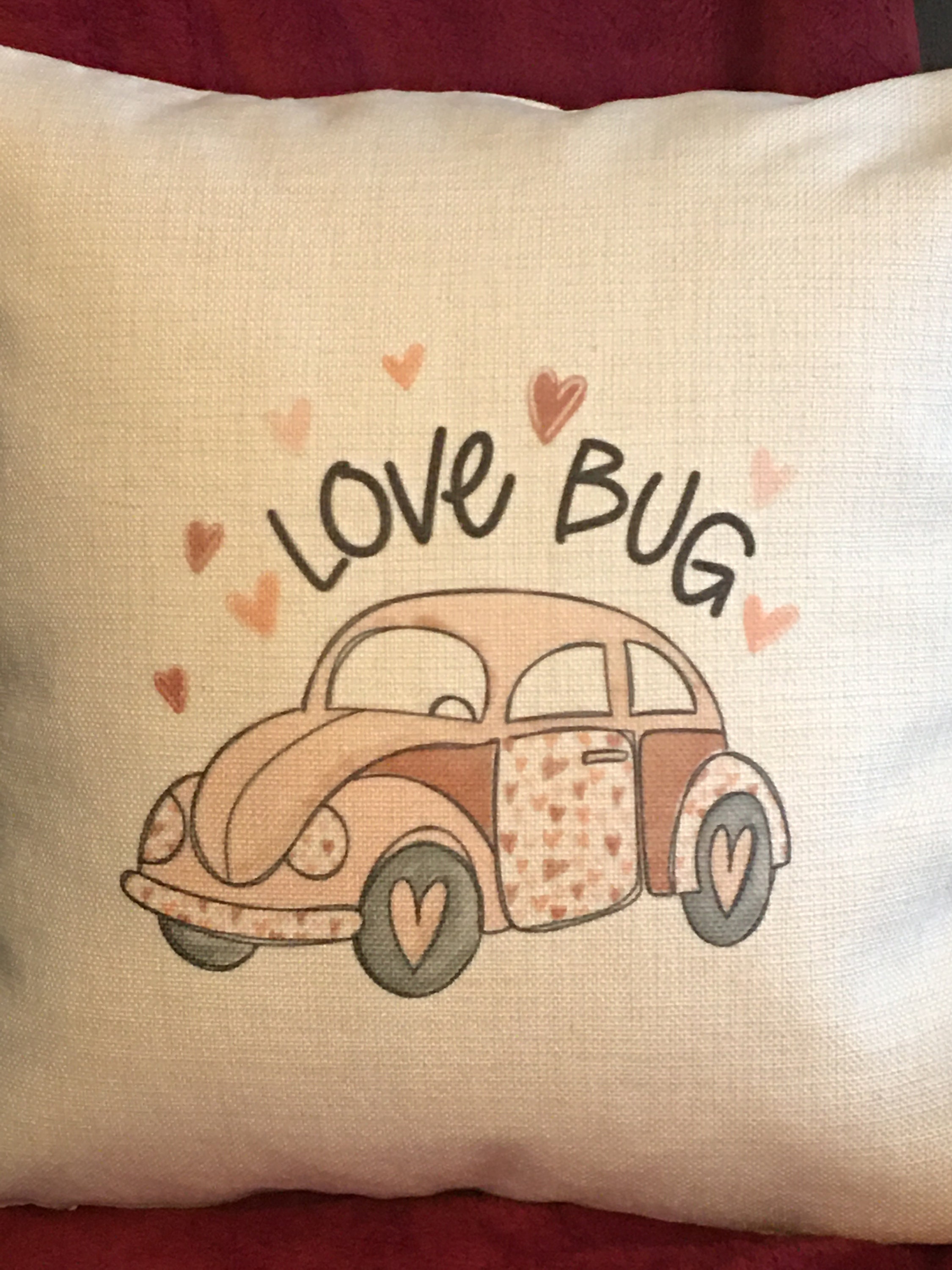 Love Bug Pillow Etsy