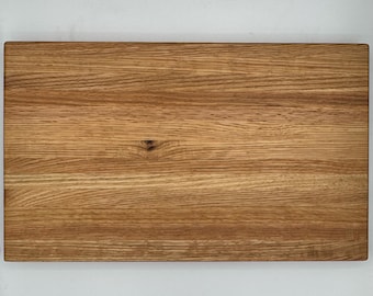 Extra Large Oak Cutting Board with Inlay Handles