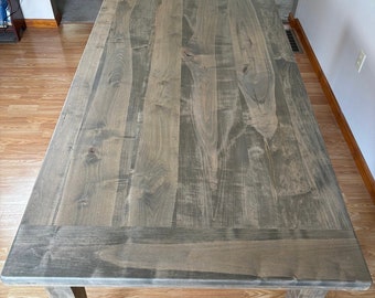Handmade Maple Dining Room Table- Smokey Butternut Stain