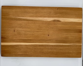 Extra Large Hickory Cutting Board with Inlay Handles