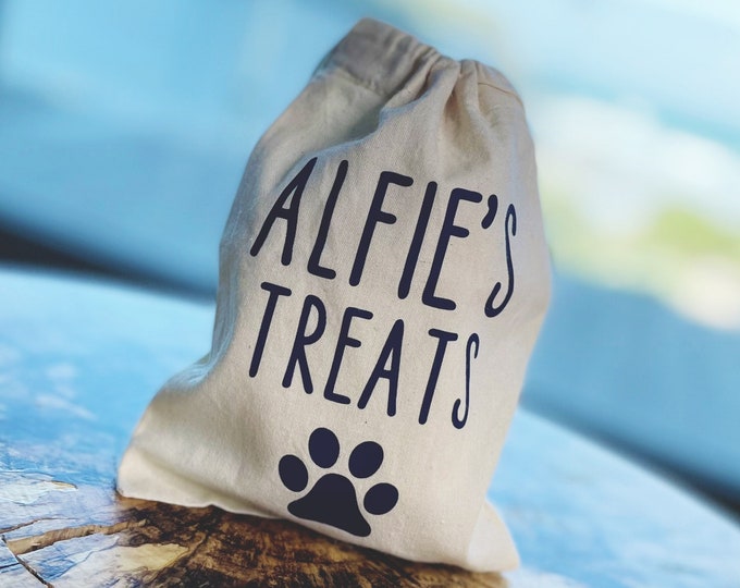 Dog Treat Pouch Personalised, Dog Gifts, Personalised Dog Treats Bag, Dog Treat Bag, Dog Treat Pouch, Puppy Gift, Personalised Dog,Treat Bag