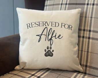 Reserved For Personalised Paw Cushion Cover, Pet Personalised Cushion, Paw Custom Cushion Cover, Personalised Dog Cushion, Paw Cushion