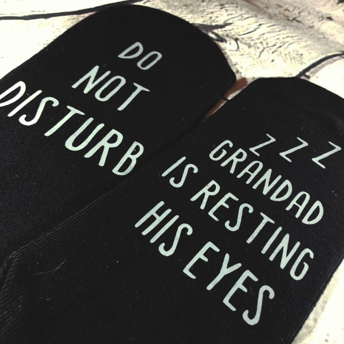 Do Not Disturb Grandad is Resting His Eyes Socks Novelty Etsy UK