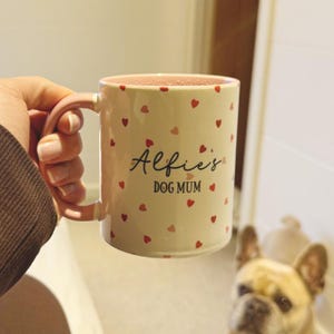 Pink & Red Hearts Personalised Dog Mum Mug, Dog Mum Gifts, Dog Mum Mug, Personalised Dog Mum, Paw Custom Mug, Dog Gifts, Gifts For Dog Mum image 10