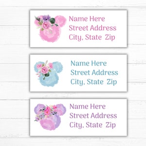 Mickey Mouse Address Stamp - Etsy