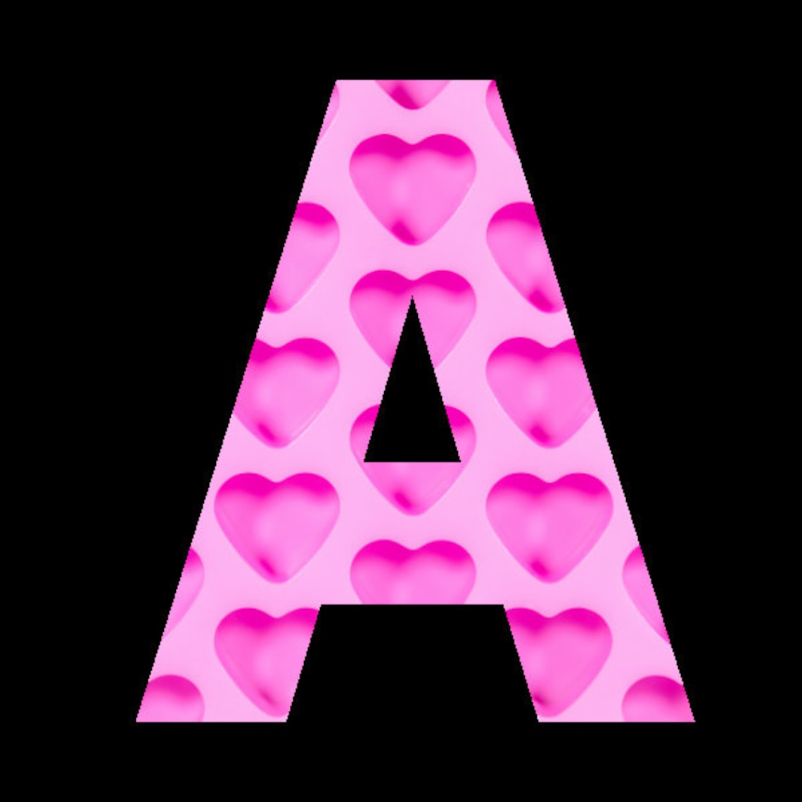 Pink Heart Printable Alphabet Letter Clip Art Resizable Etsy 日本