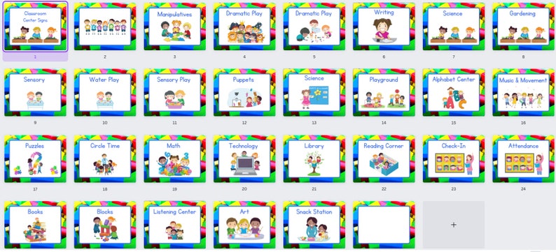 Building Blocks Classroom Signs Printable & Resizable - Etsy