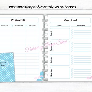 Teacher Lesson Plan Book | Teacher Planner | Printable Teacher Plan ...