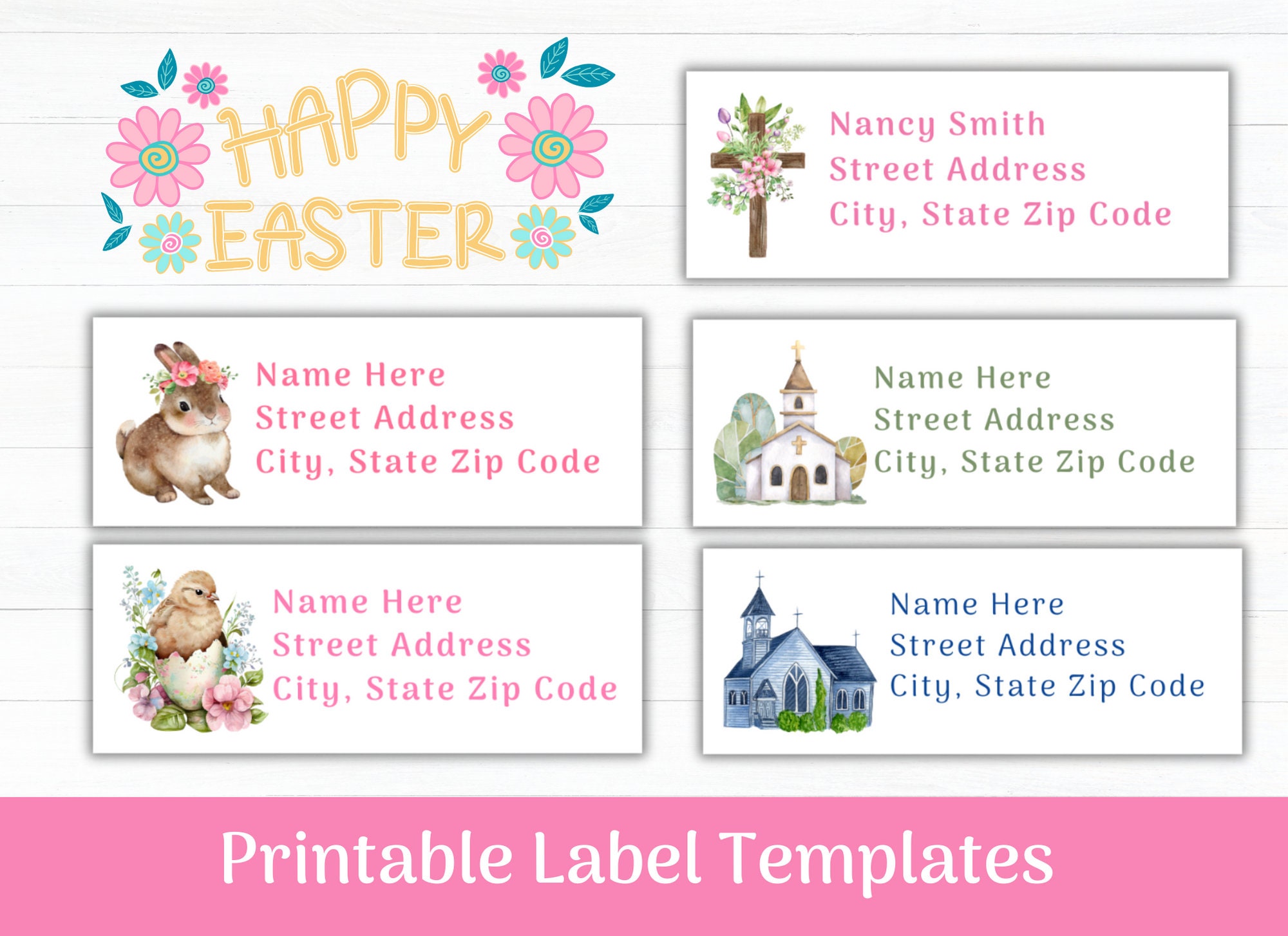 Easter Return Address Labels Easter Bunny, Religious Cross, Church, Spring Chick Labels DIY Printable Labels Instant Digital Download - Etsy easter-return-address-labels-easter-bunny-religious-cross-church-spring-chick-labels-diy-printable-labels-instant-digital-download-etsy