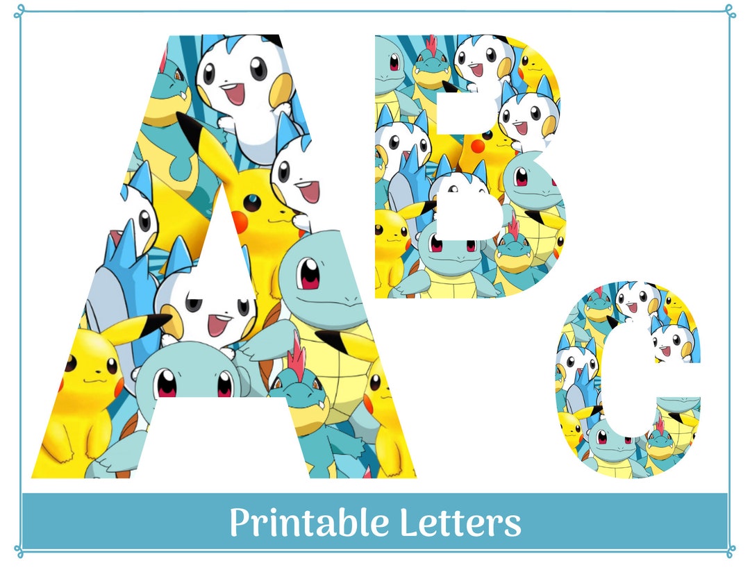 Character Clip Art Letters & Numbers: Printable, Resizable (digital ...