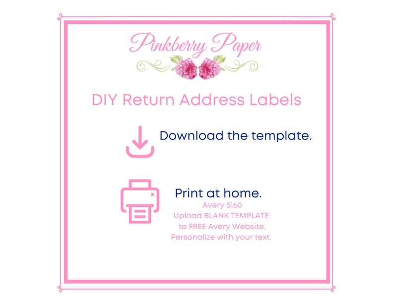 Wedding Bells Return Address Labels: DIY Printable Template (digital ...