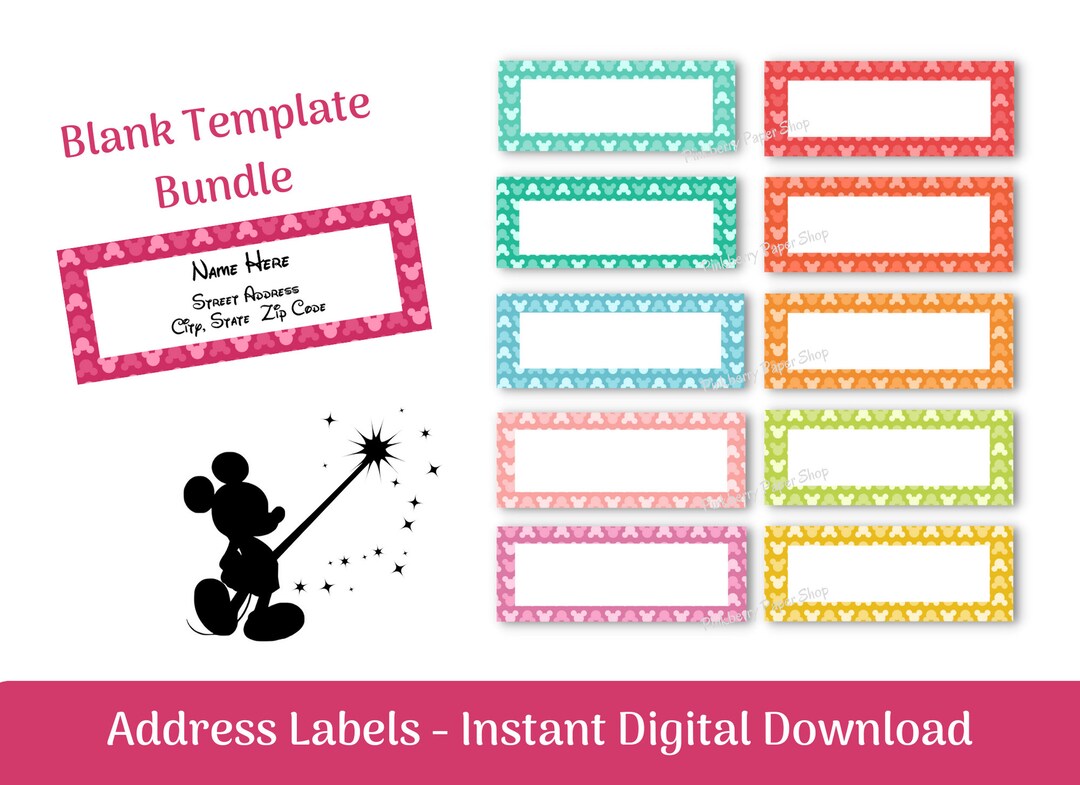 Return Address Labels DIY Printable Labels Etsy