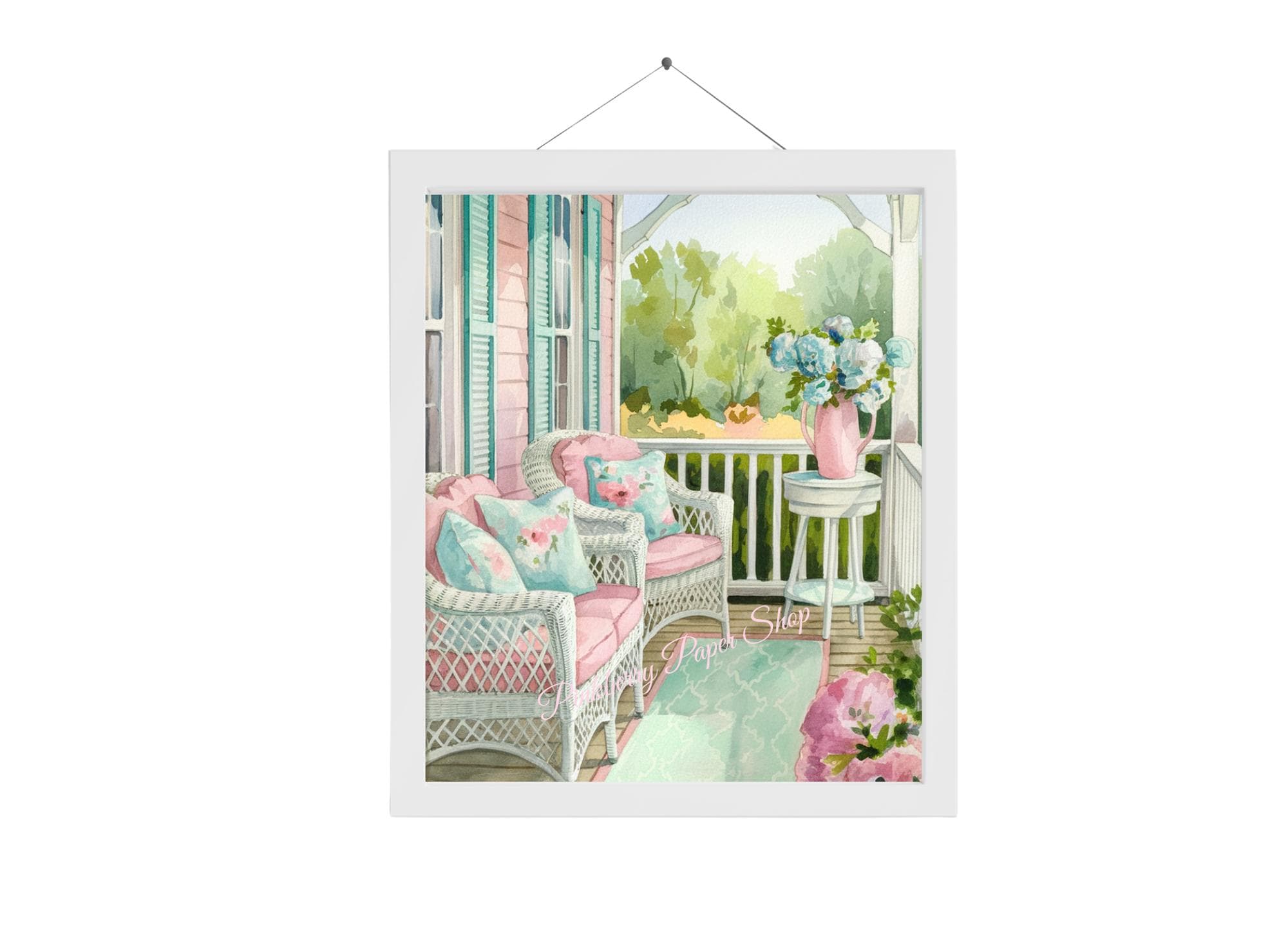 Cottage Chic Porch Prints: Set of 2 Digital Wall Art (JPG Download, 3 ...