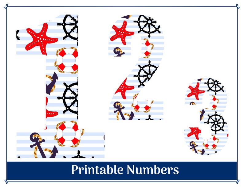 Nautical Alphabet Clip Art Letters A-Z Printable &amp; Resizable - Etsy