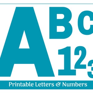Teal Alphabet Clip Art Letters A-Z | Printable & Resizable Letters | Banner - Bulletin - Scrapbooking – Sublimation Letters