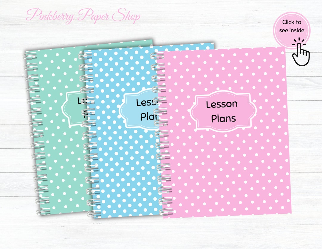Teacher Lesson Plan Book Teacher Planner Printable Teacher Plan