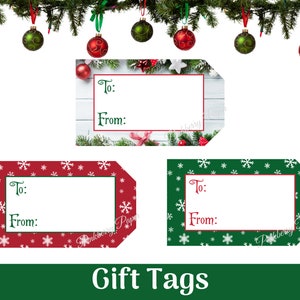 Christmas Gift Tags | Variety Pack | DIY Printable Holiday Labels